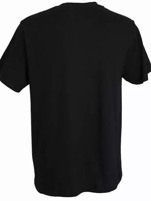 Хлопковый комплект трикотажных футболок без боковых швов черного цвета (2шт) Gotzburg FM-741274-799 распродажа